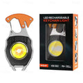 8 In 1 Rechargeable Multifunction Keychain Flashlight